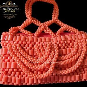 Handmade African Beaded Traditional Handbag